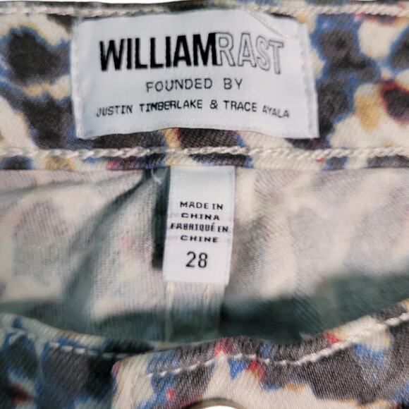 WILLIAM RAST Y2K Graphic Animal Print Ankle Skinny Jeans Sz 28 Indie Mallcore - Picture 6 of 9